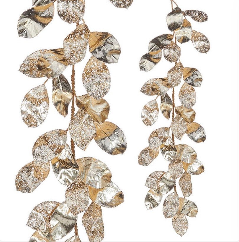 Raz 10 yd Gold and Jewel Crystal Christmas Garland G4202292