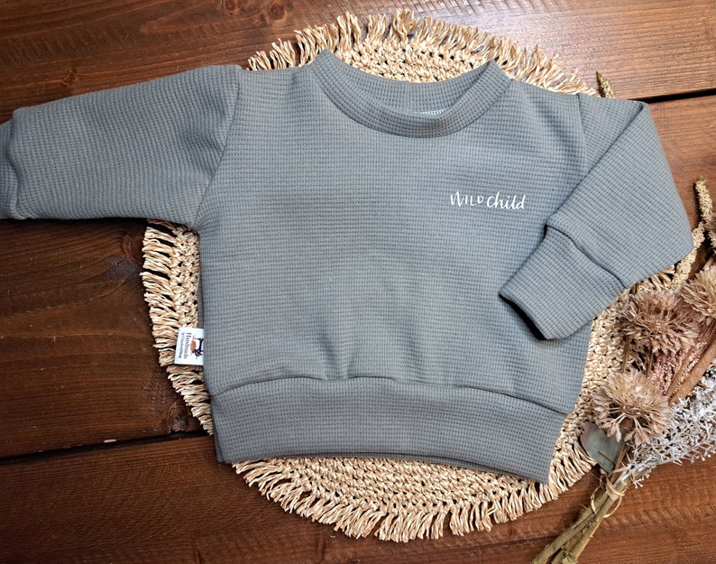 Baby Set/verschiedene Größen/Waffeljersey grün/Sommersweat Streifen/Sweater /Pumphose/genderneutralesOutfit/Geschenk zur Geburt/Babyparty Bild 4