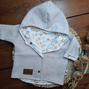 Baby Kinder Set/gr.68/Mädchen/Babyjacke/Sweater/Leggins/Waffeljersey/Jersey Mix/Geschenk zur Geburt/Babyparty/Autumn Set Bild 6