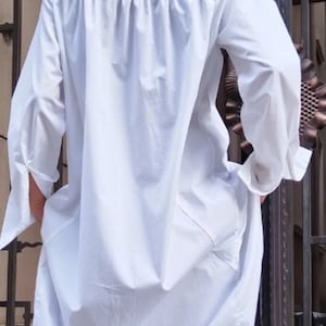 lONG SHIRT, Long sleeves shirt, Step Hem Tunic, Asymmetrical blouse,Asymmetric Shirt, Extravagant Shirt, Women Blouse, Designer Party Shirt