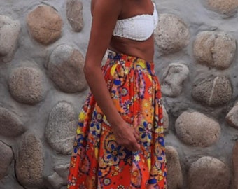 Long Skirt / Maxi Skirt / Skirt for women/A Line skirt/Skirt with pockets/Minimalist skirt/Floral skirt