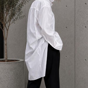 lONG SHIRT, Long sleeves shirt, Step Hem Tunic, Asymmetrical blouse,Asymmetric Shirt, Extravagant Shirt, Women Blouse, Designer Party Shirt