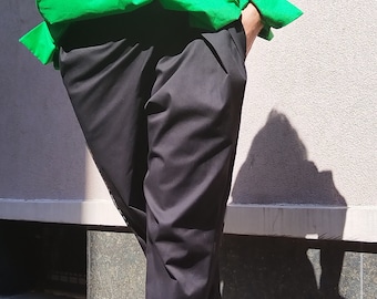 Pencil Women&#39;s Pants, Basic Solid Pants with two pockets, Straight Pant Female, Casual Slim Ankle Length Trouser,Pantalones