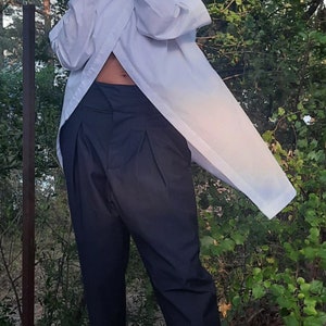 Cotton High Waisted  Trousers, High Waist, Black  trousers, Pants, Womens Trousers