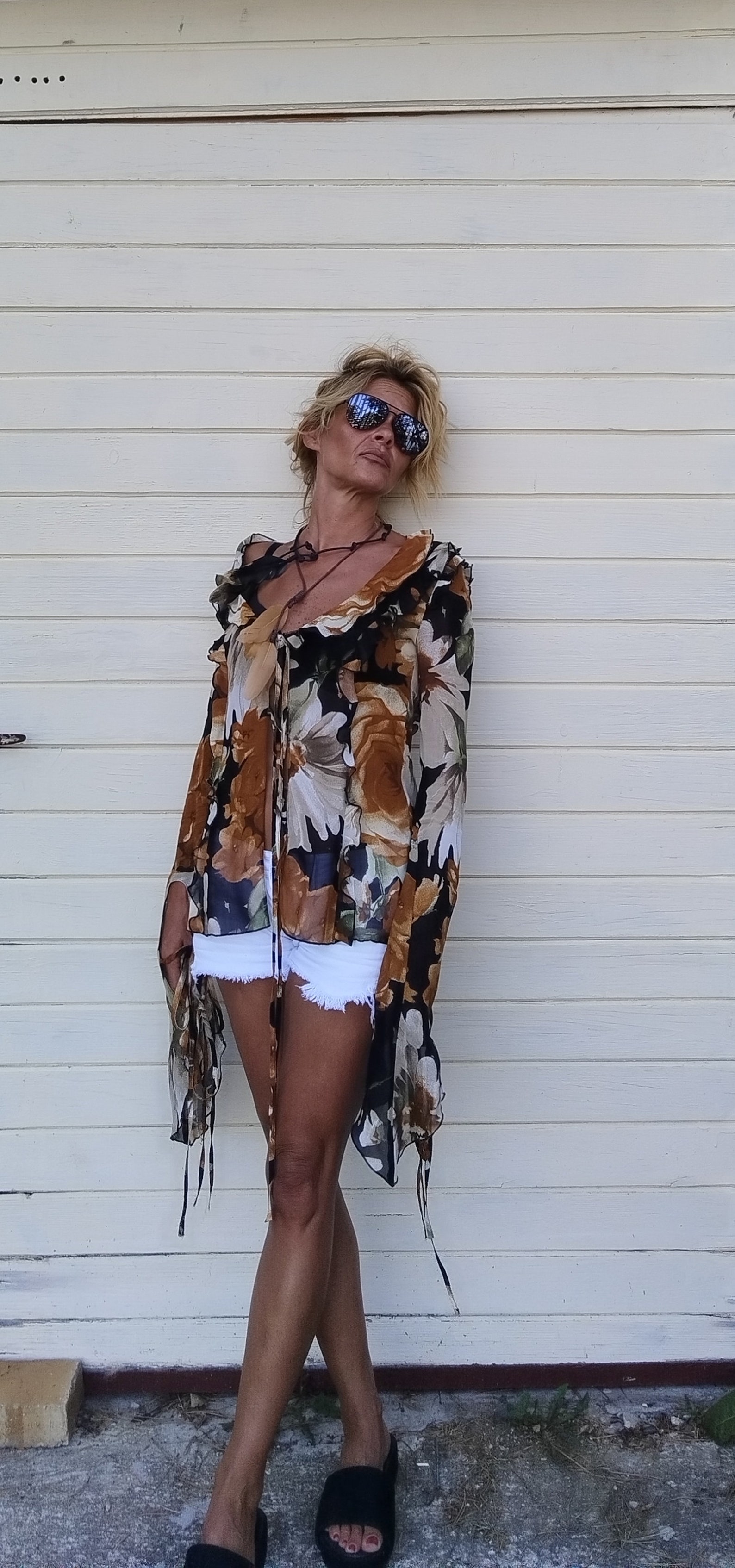 ASTRA™ - Classy Ruched Deep V-Neck Long Sleeve Blouse