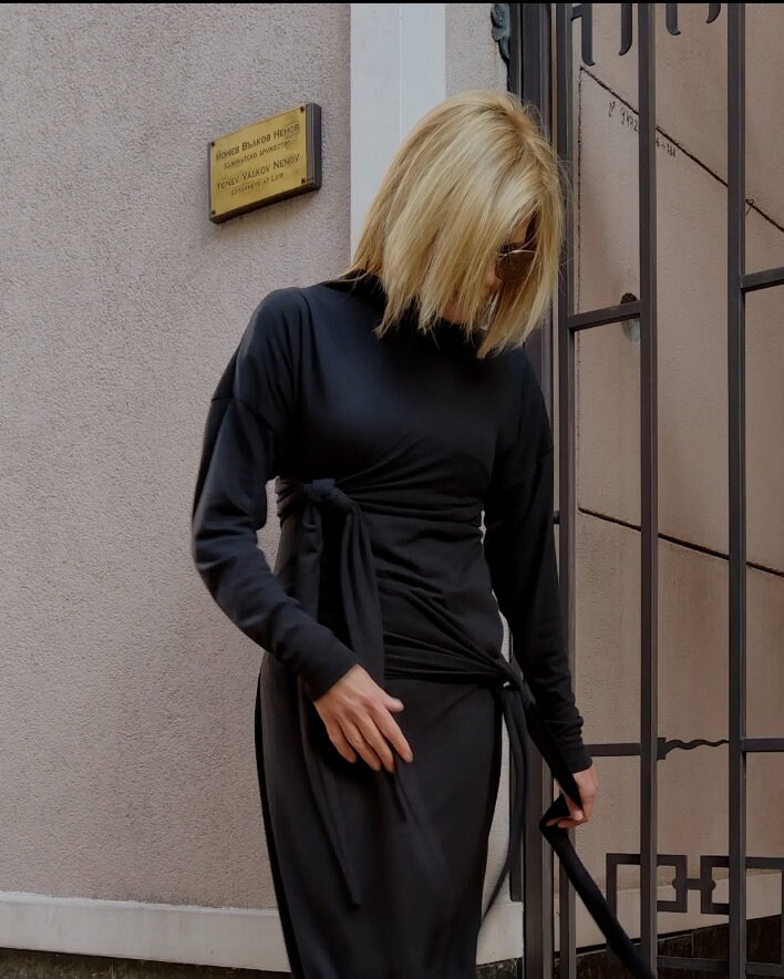 asymmetrical long sleeve maxi dress LA LUNE ASYMMETRICAL LONG SLEEVE MAXI DRESS | CREAM | DRESSES