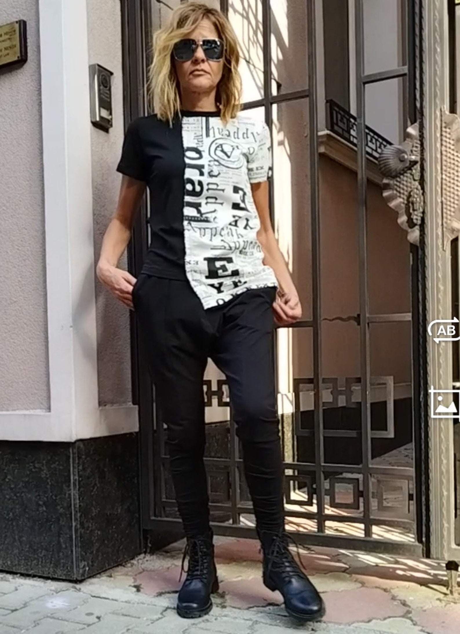T-shirt, T-shirt With Letters, Unic Designed T-shirts, Handmade Style ...