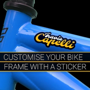 Bike Frame Sticker, Decal, Frame Decal, Personalized, MTB, Personalised, Bicycle - CAPOL