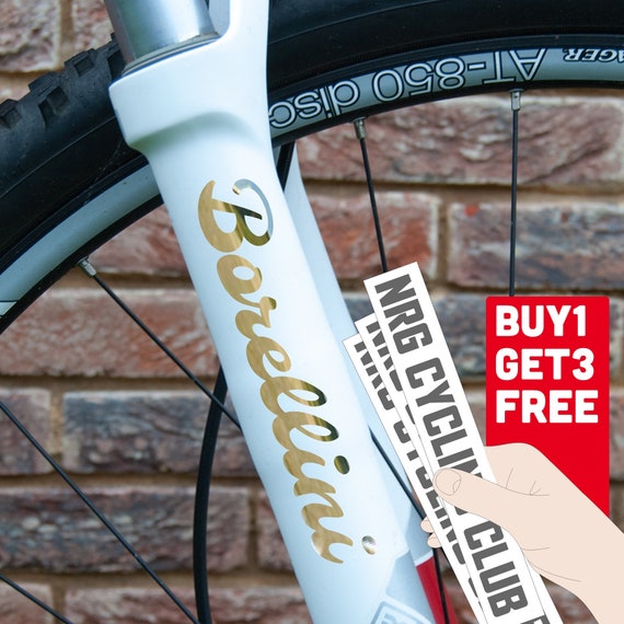 Bike Decal Bike Frame Name Decal Mountain Biking Sticker Etsy