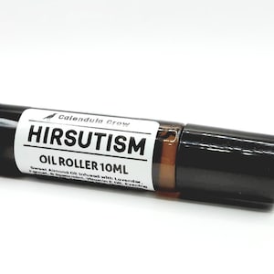 HIRSUTISM Essential Oil Blend Roller | Hair Growth Inhibitor | Facial Hair & Body Hair | 10ml