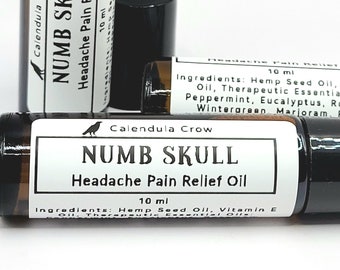 NUMB SKULL HEADACHE Oil - Essential Oil Blend for Headaches