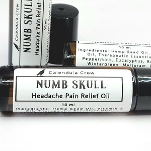 NUMB SKULL HEADACHE Oil - Essential Oil Blend for Headaches