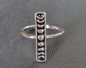 Cute Moon Phase Ring Lunar Boho Hippie Witchy Pagan Gift