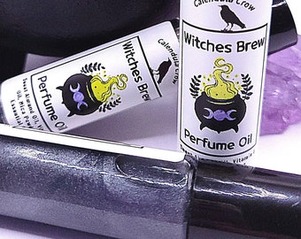 Witches Brew Perfume Oil •• Mysterious, Unique, Witchy Scent •• Smoky Cauldron •• Pulse Point Potion