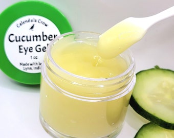 CUCUMBER EYE GEL - 1 oz Jar - Eye Serum, Cool Cucumber Under Eye