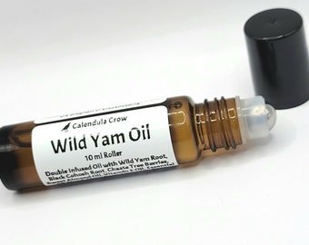 Wild Yam Oil - 10ml Roller - Double Infused - Black Cohosh, Chaste Tree Berry, Wild Yam, & Essential Oil Blend