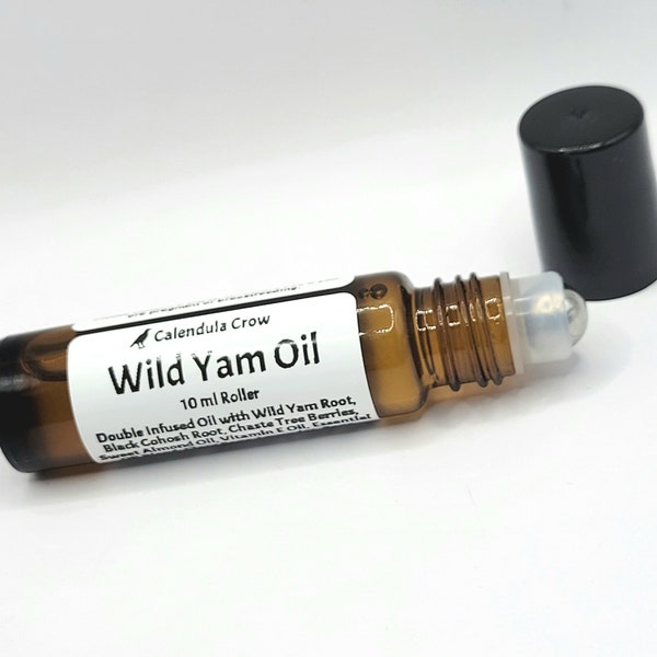 Wild Yam Oil - 10ml Roller - Double Infused - Black Cohosh, Chaste Tree Berry, Wild Yam, & Essential Oil Blend