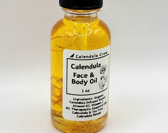 CALENDULA OIL ~ Face & Body Oil ~ Herbal Infused Oil