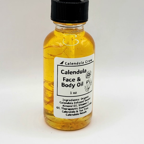CALENDULA OIL ~ Face & Body Oil ~ Herbal Infused Oil