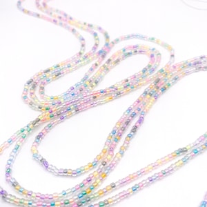Handmade Glow in the Dark Waist Beads, Choose Tie-On or Barrel Clasp