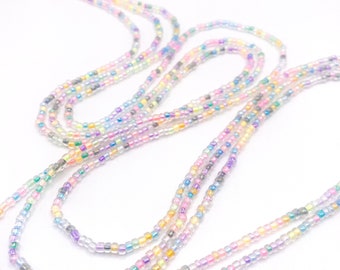 Glow in the Dark Waist Beads, Handmade Waist Beads, Choose Tie-On or Barrel Clasp