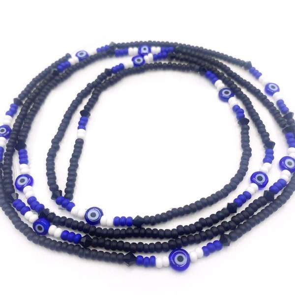 Evil Eye Waist Beads, Premium Waist Beads, Handmade Waist Beads