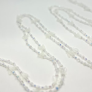 Glow in the Dark Butterfly Waist Beads: Handmade Crystal Body Jewelry