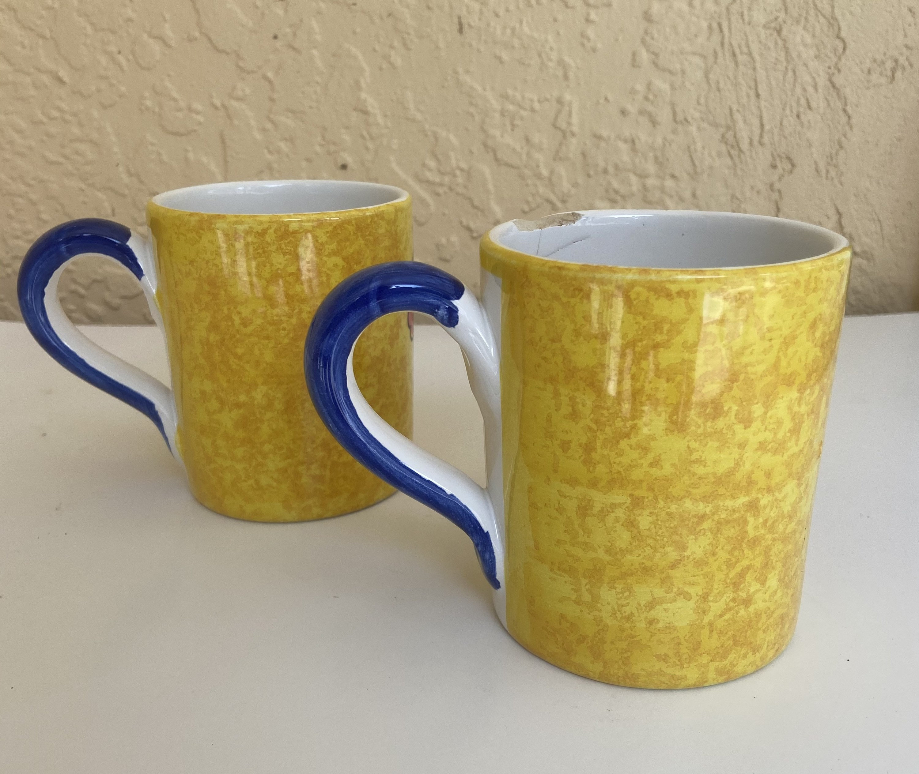 Yellow Rooster Coffee Mugs Etsy