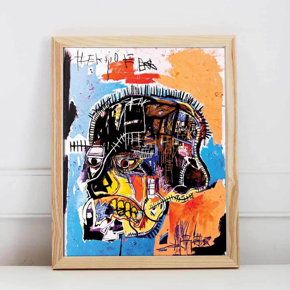 Skull Jean Michel Basquiat Art Print A1 A2 A3 A4 A5 Poster | Etsy