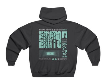 Exits Hooded Sweatshirt, unique hoodie, graphic hoodie, gift for him, oversize hoodie, graphic design, comfy hoodie, streetwear, mens hoodie