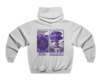 trapped in another world Hooded Sweatshirt, unique hoodie, oversize hoodie, mushroom hoodie, interstellar hoodie, galaxy hoodie, gift
