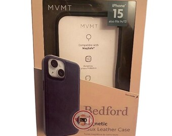 MVMT Magnetic Faux Leather for iPhone 15/14/13 (new) Black - Etsy
