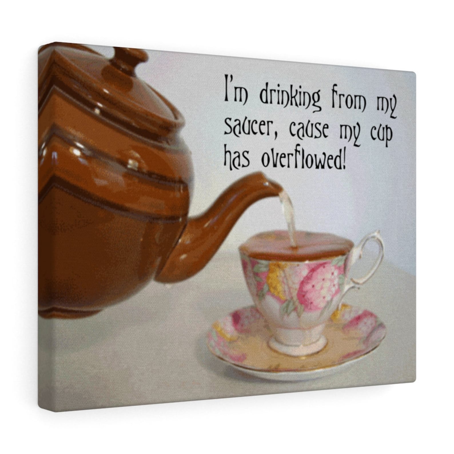 Drinking From My Saucer Cup and Saucer Art Home Accessories Etsy