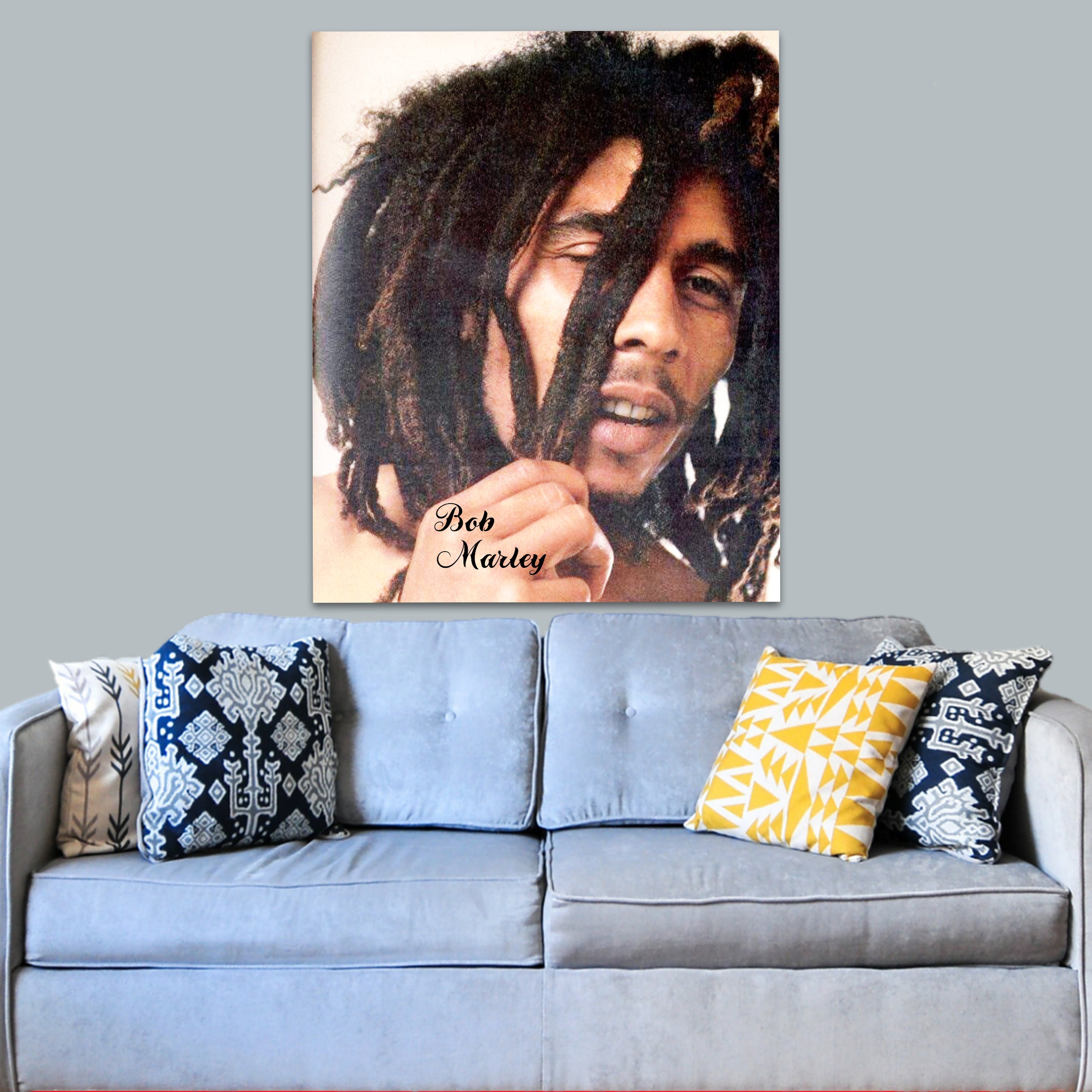 Bob Marley Wall Art Musician Canvas Print Bob Marley Art | Etsy