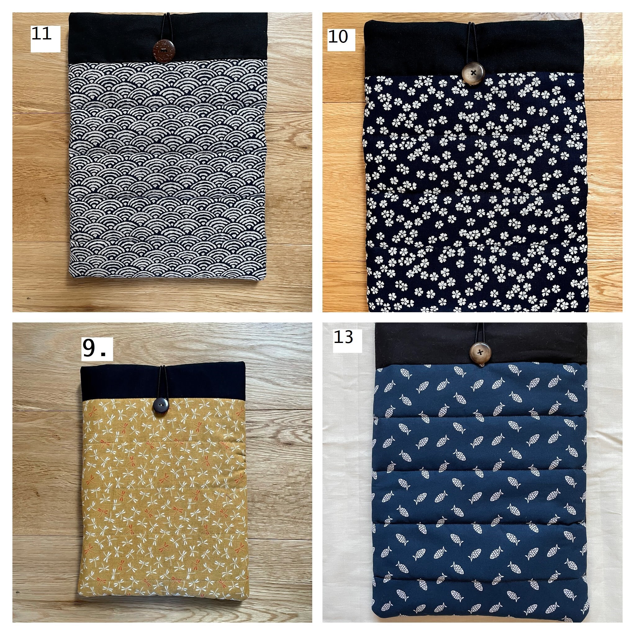 Custom made quilted laptop sleeve UK with specialist foam Etsy