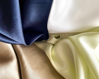 100% pure Mulberry silk fabric 19 Momme, 45inch /115 cm width sold by the yard