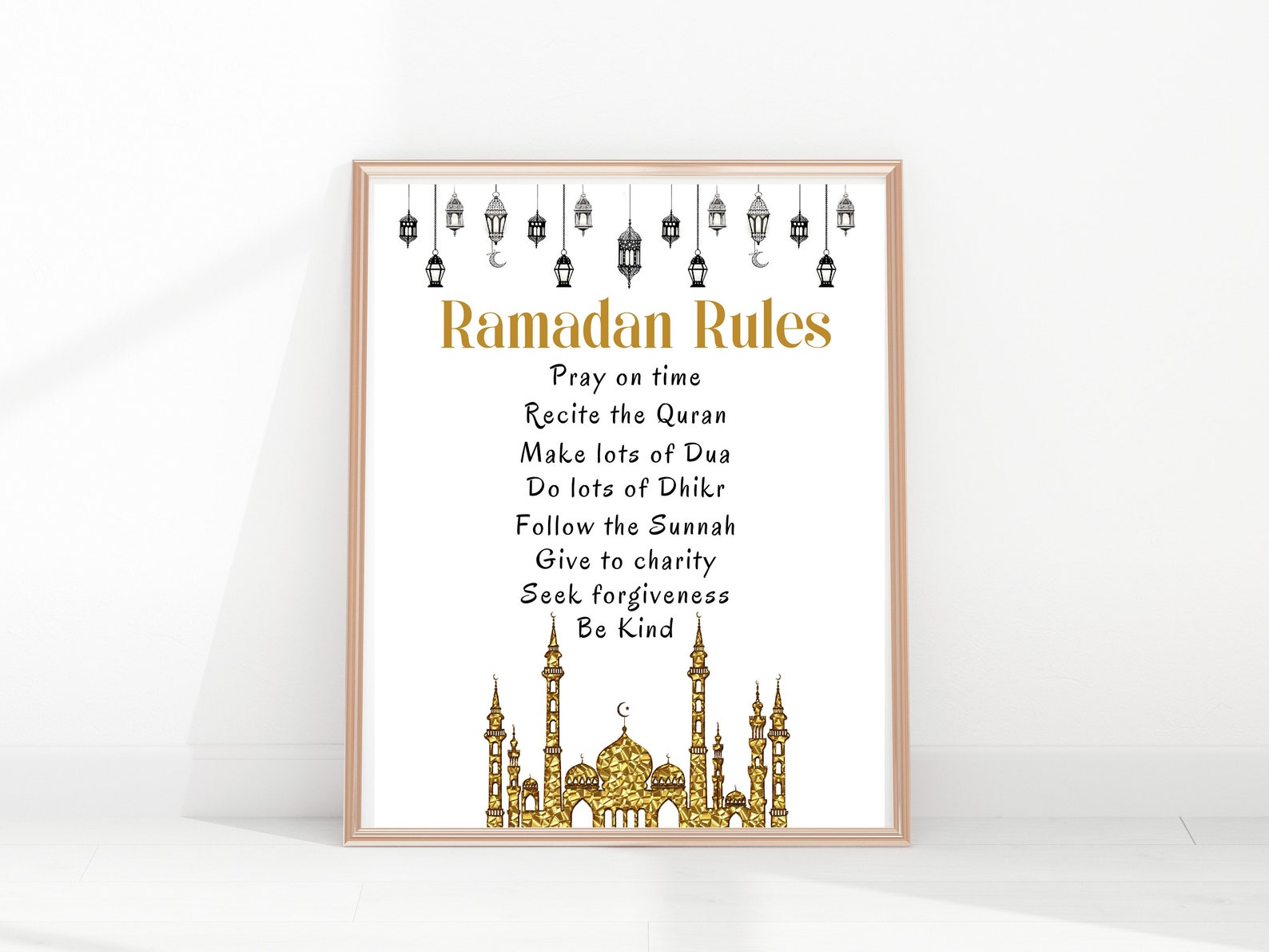Ramadan Rules Ramadan Decoration Ramadan Decor Eid Gift Etsy