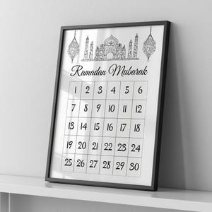 Ramadan Calendar Printable: Countdown to Eid Decoration (Digital Download) image 3
