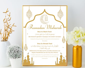 Ramadan Dua Printable: Fasting Prayers, Eid Gift (Digital Download)