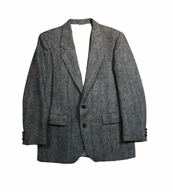 Vintage Harris Tweed Woolen Sport Jacket Blazer Co