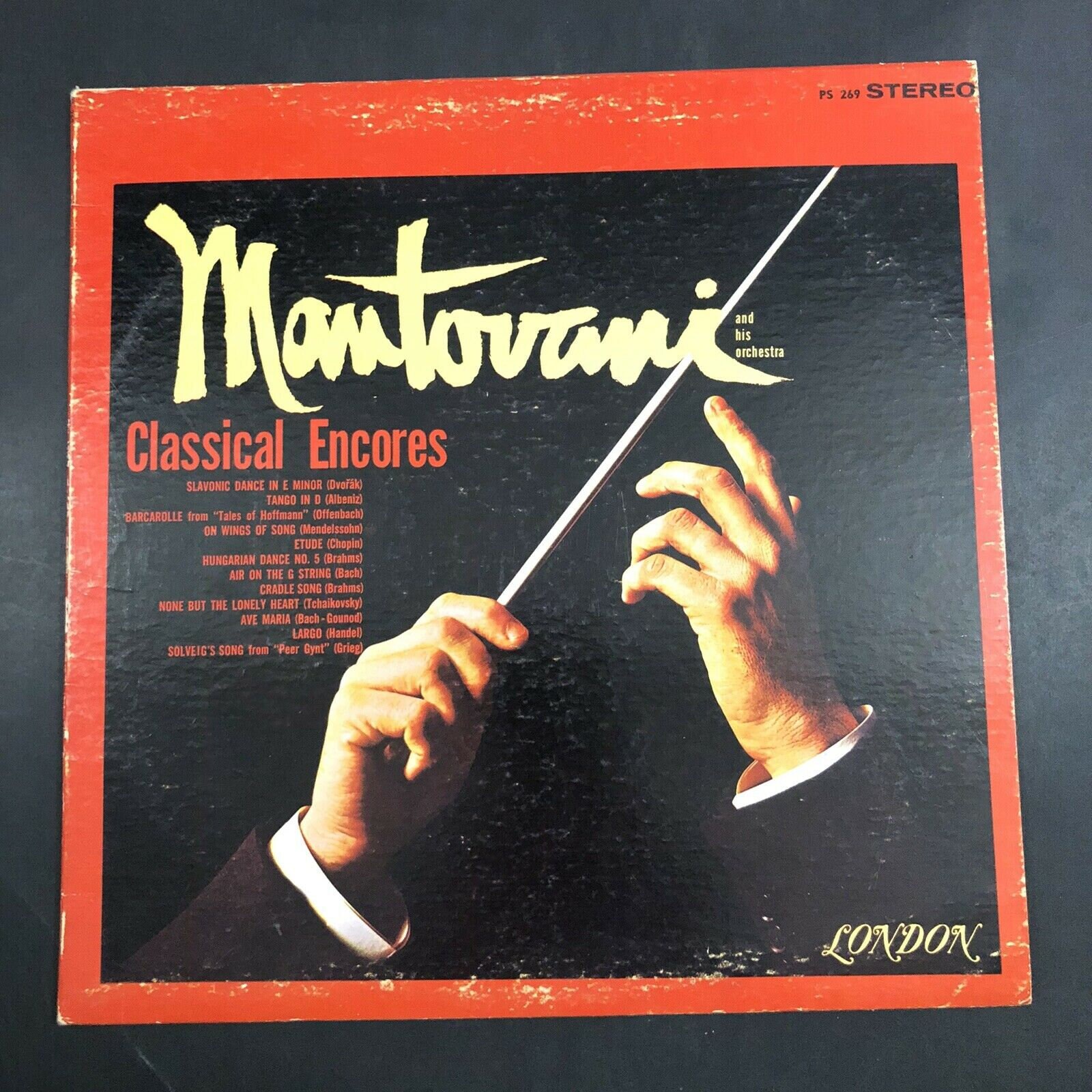 Mantovani And His Orchestra Classical Encores Ps269 Vg Etsy