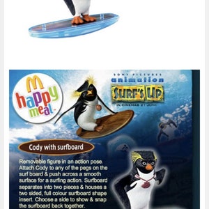 07 Happy Meal Animation Surf S Up Geek Surfin Fun New Sealed K3