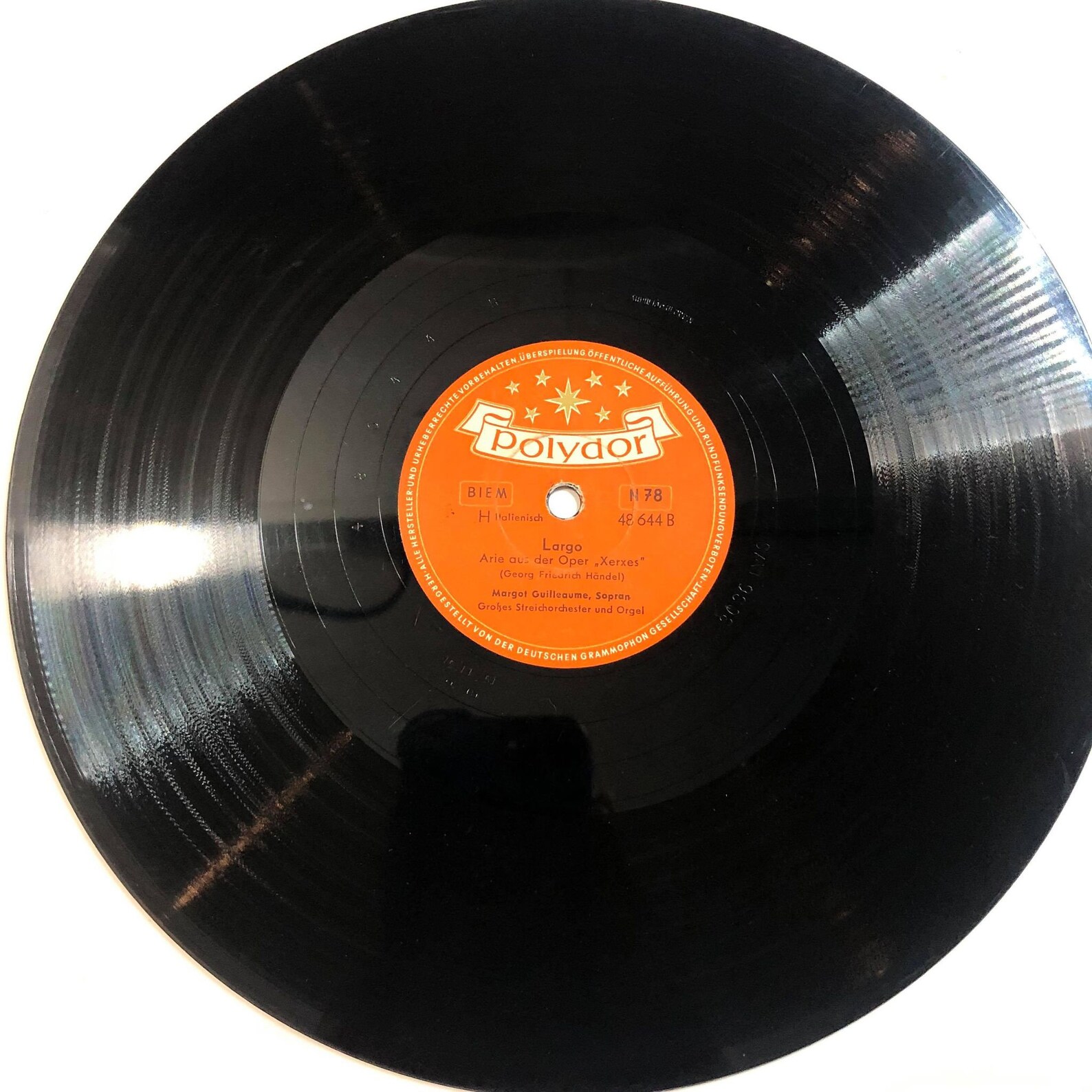 Margot Guilleaume Sopran Ave Maria Largo 48 644 78rpm VG Etsy