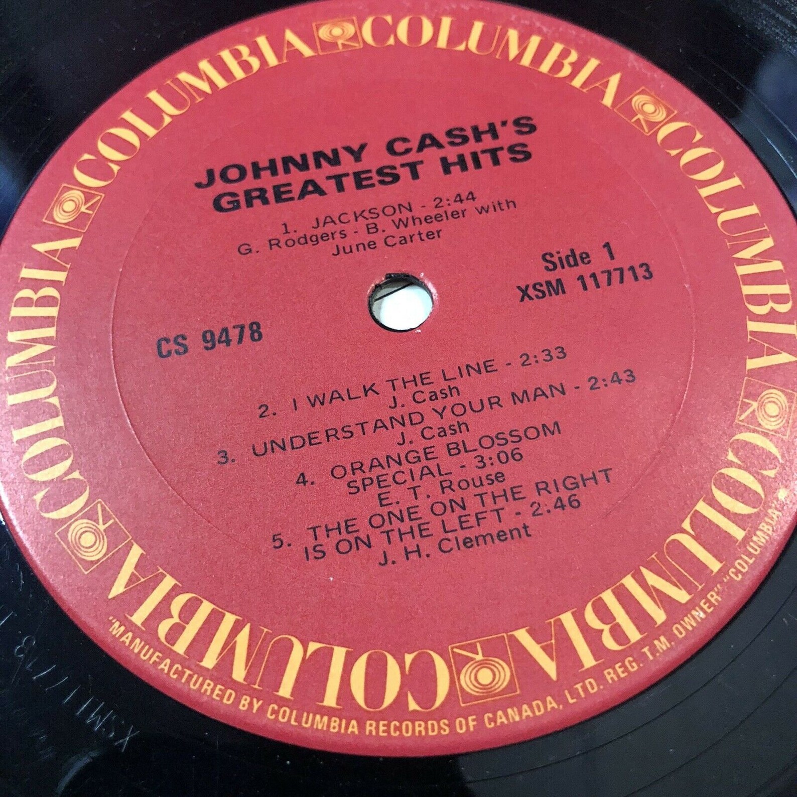 Johnny Cash's Greatest Hits CS9478 VG Vinyl LP R13 Etsy