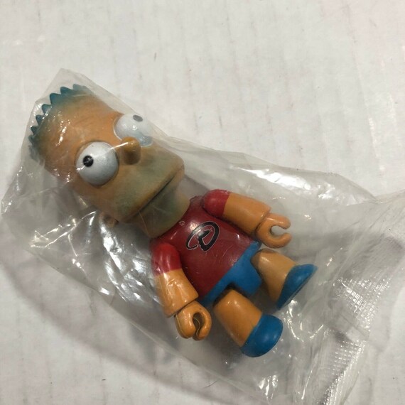 The Simpsons Mania Series Qee Keychain 3 Bootleg Bart Etsy