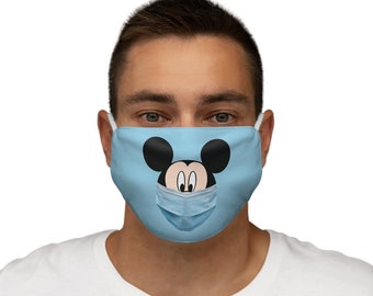 Mickey Wears a Face Mask Snug-Fit Polyester/Cotton Face Mask