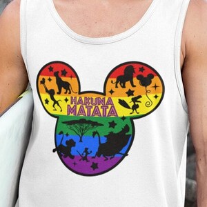 Hakuna Matata LGBTQ Rainbow Pride Adult Unisex Tank Top
