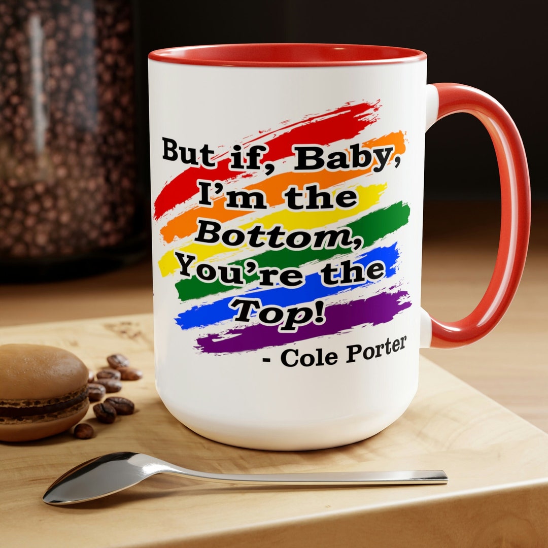 I'm the Bottom, You're the Top Two-tone Coffee Mugs, 15oz - Etsy