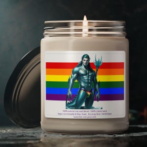 Gay Aqua Sea Man Scented Soy Candle, 9oz