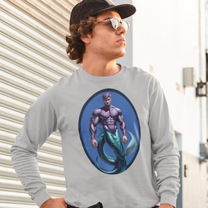 Purple Merman Ultra Cotton Long Sleeve T-Shirt